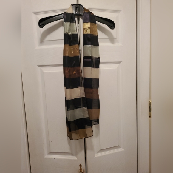 4 Women's Silky Sheer Scarves Scarf Wrap - Picture 8 of 13